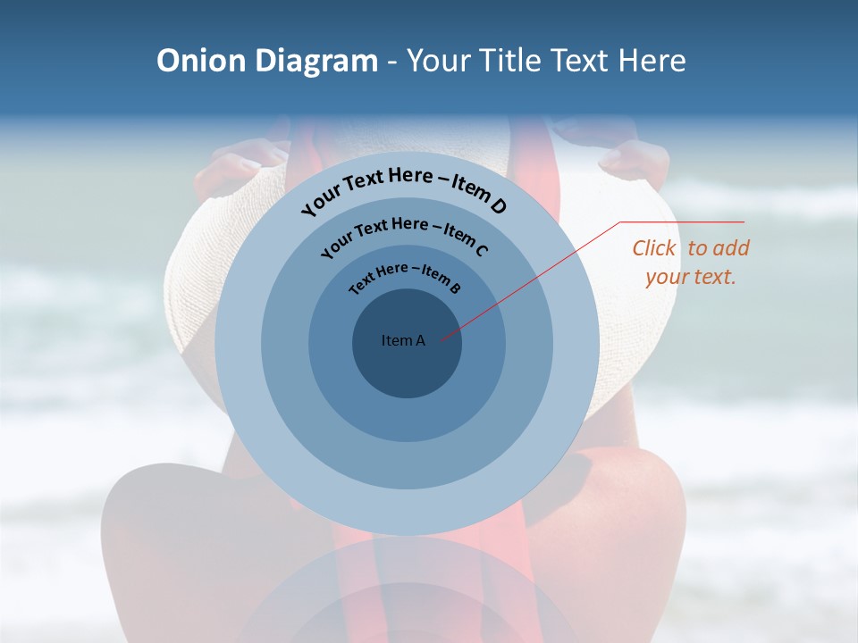 Sand Relaxing Girl PowerPoint Template