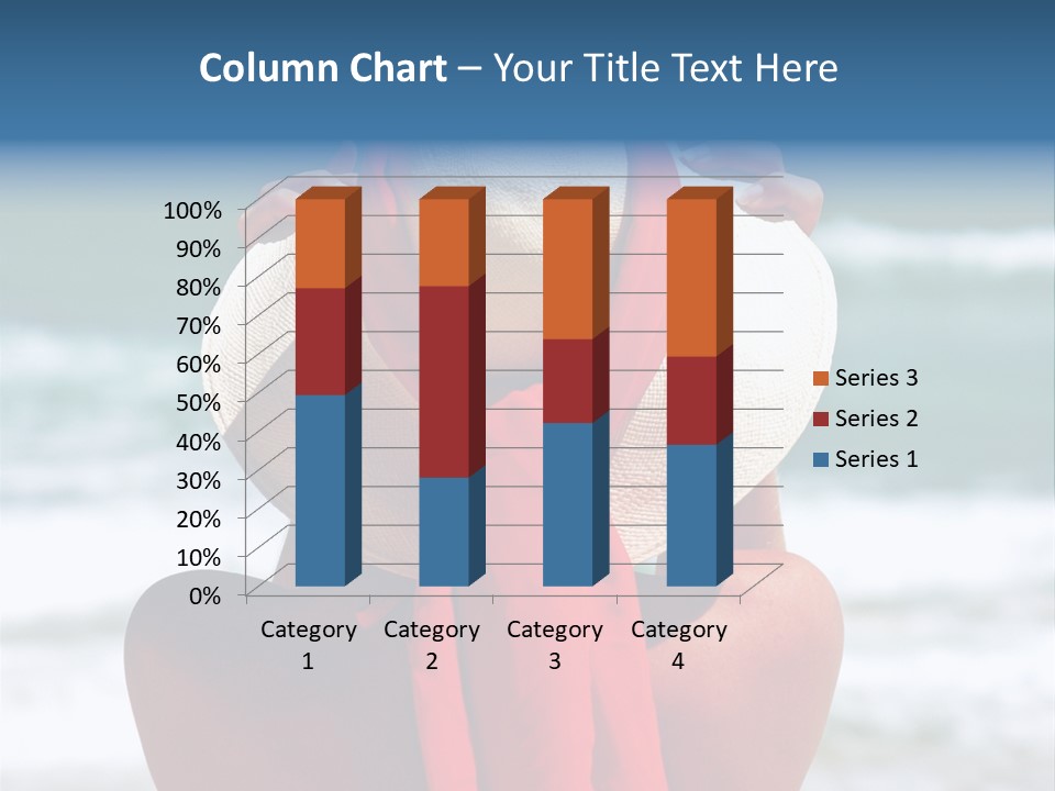 Sand Relaxing Girl PowerPoint Template