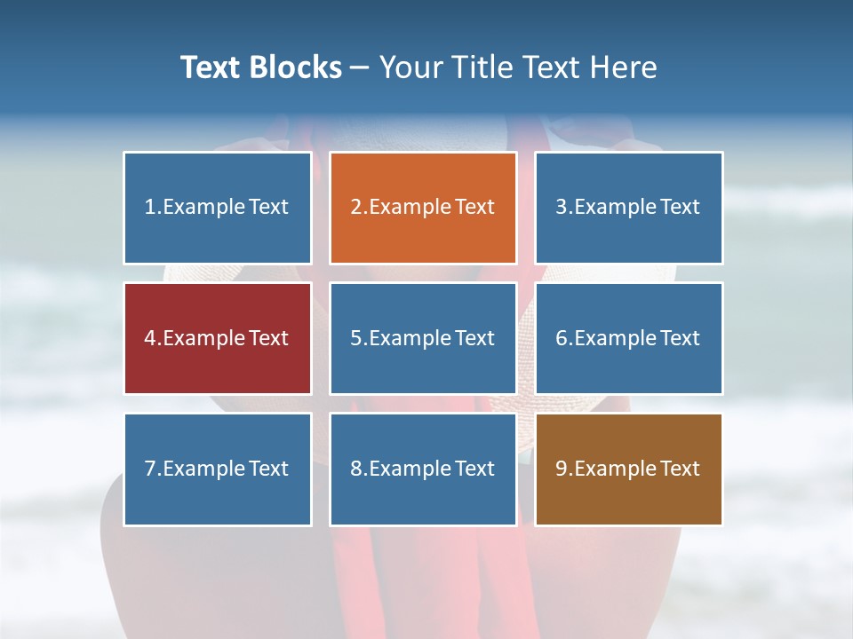 Sand Relaxing Girl PowerPoint Template