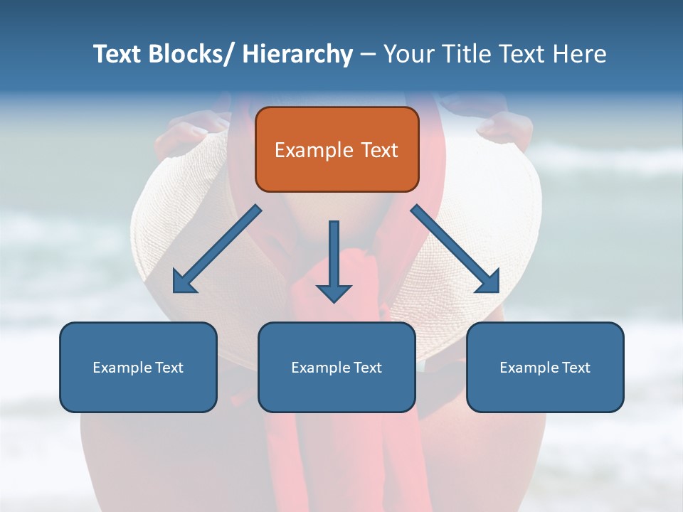 Sand Relaxing Girl PowerPoint Template