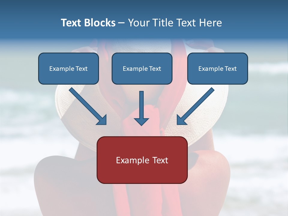 Sand Relaxing Girl PowerPoint Template