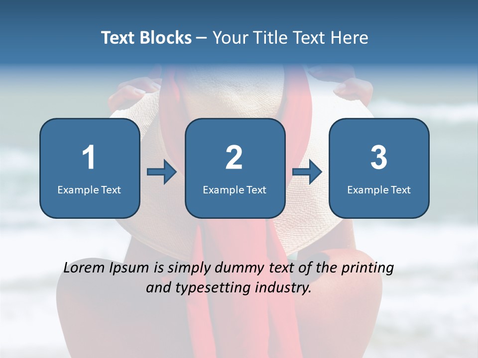 Sand Relaxing Girl PowerPoint Template