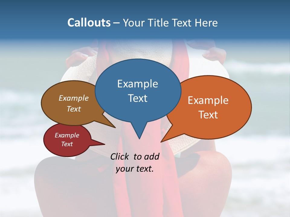 Sand Relaxing Girl PowerPoint Template