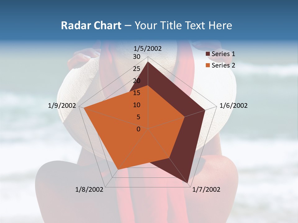 Sand Relaxing Girl PowerPoint Template