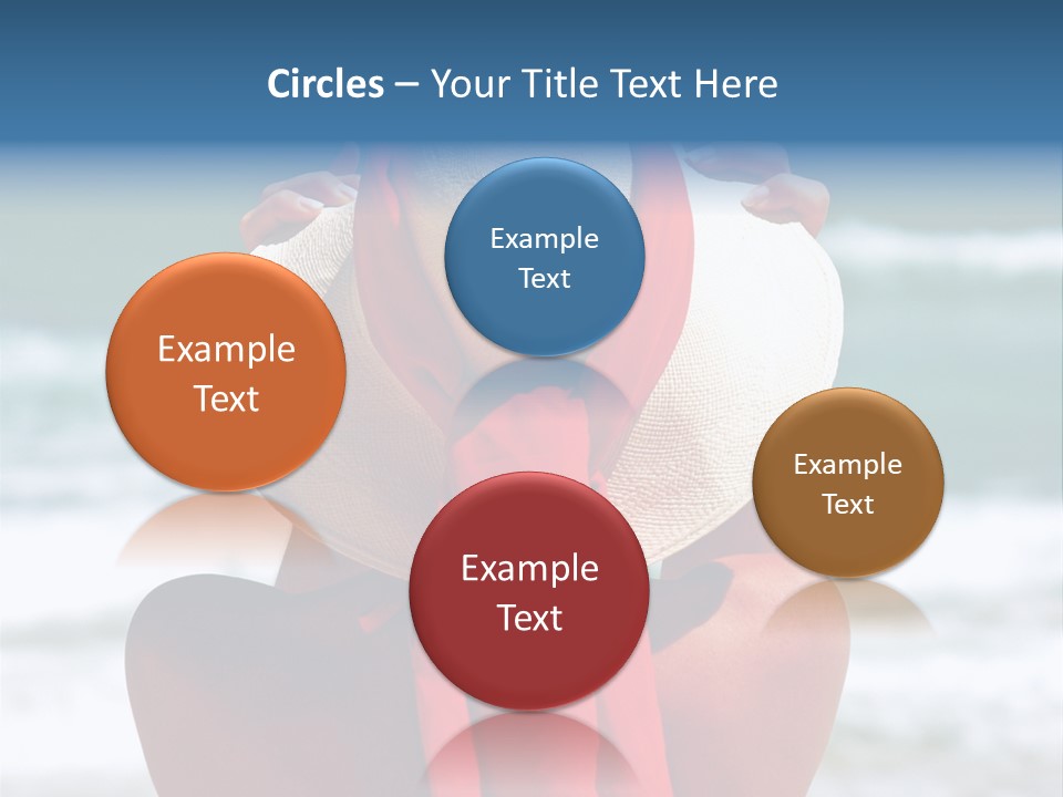 Sand Relaxing Girl PowerPoint Template