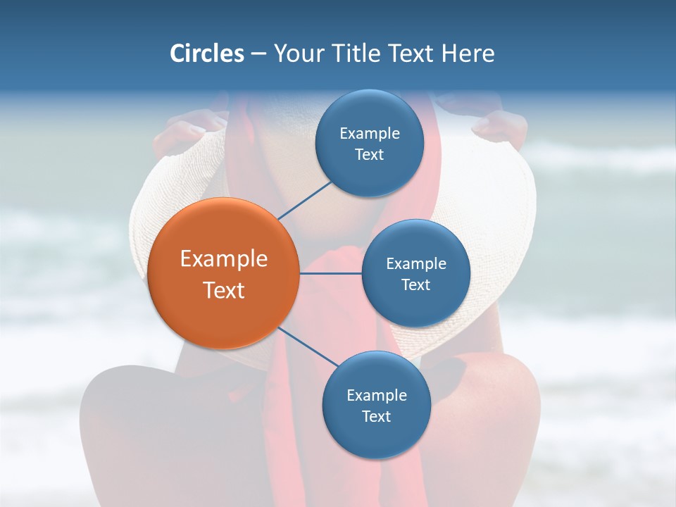 Sand Relaxing Girl PowerPoint Template