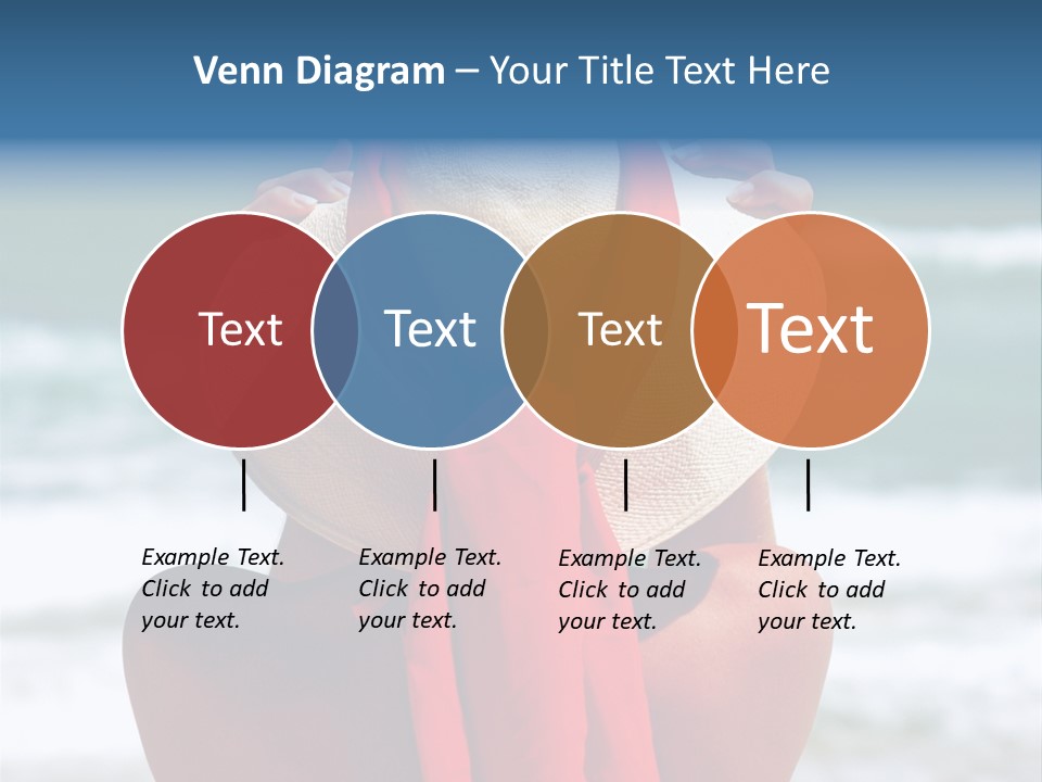 Sand Relaxing Girl PowerPoint Template