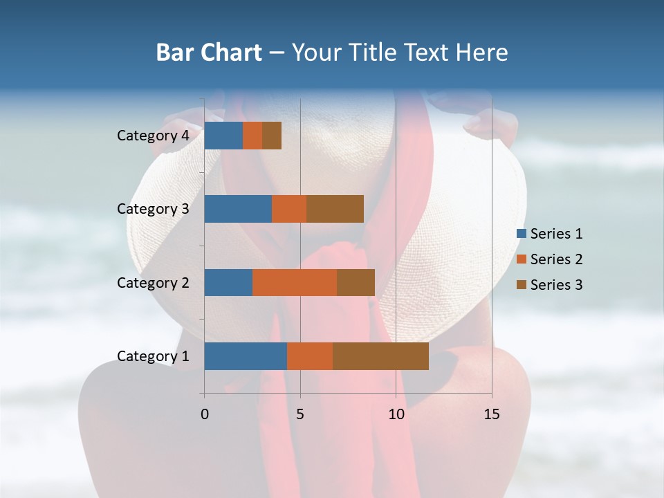 Sand Relaxing Girl PowerPoint Template