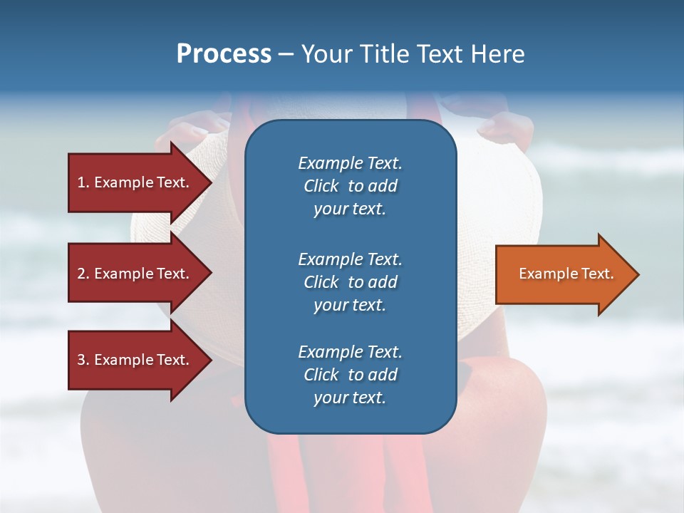 Sand Relaxing Girl PowerPoint Template