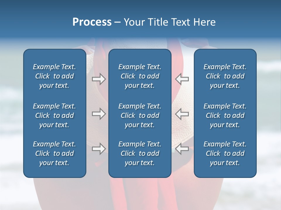 Sand Relaxing Girl PowerPoint Template