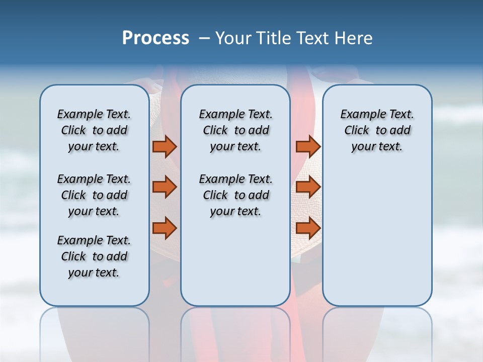 Sand Relaxing Girl PowerPoint Template