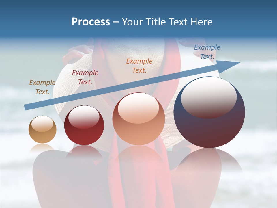 Sand Relaxing Girl PowerPoint Template