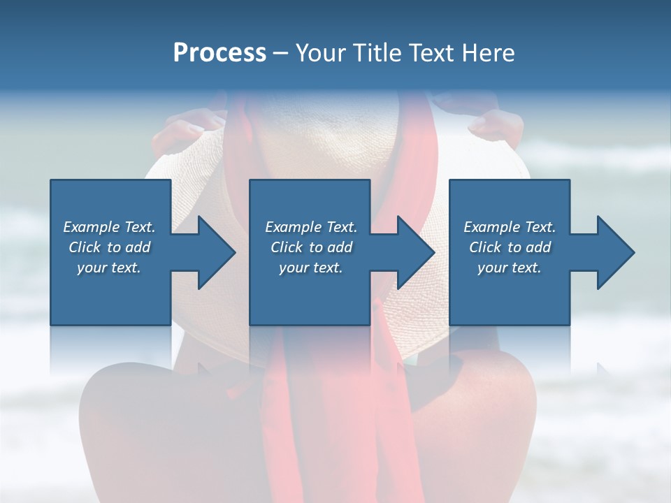 Sand Relaxing Girl PowerPoint Template