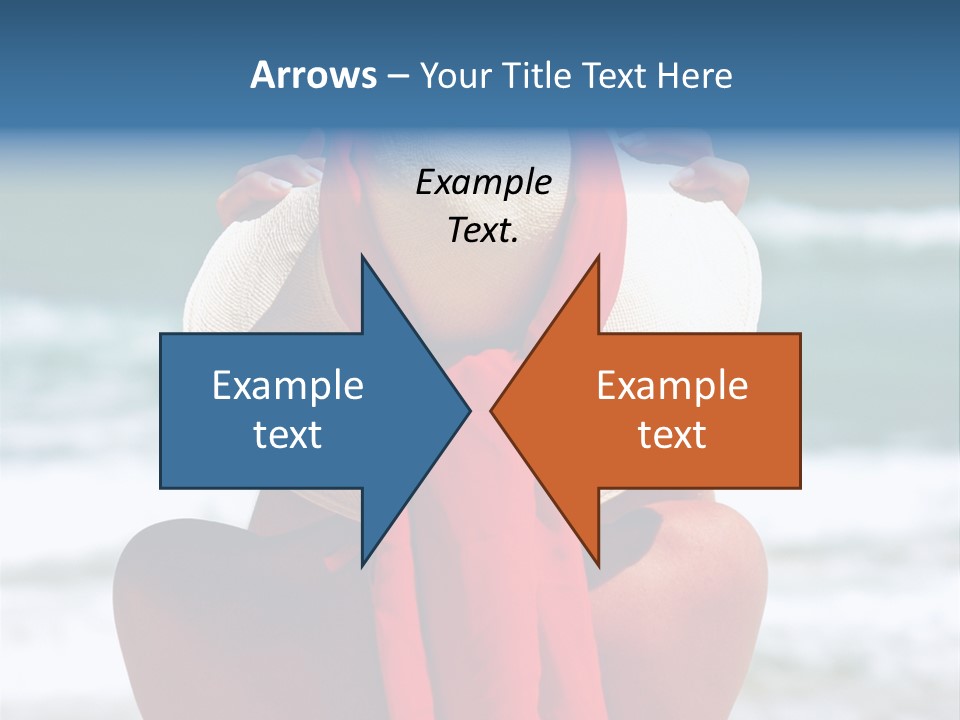 Sand Relaxing Girl PowerPoint Template