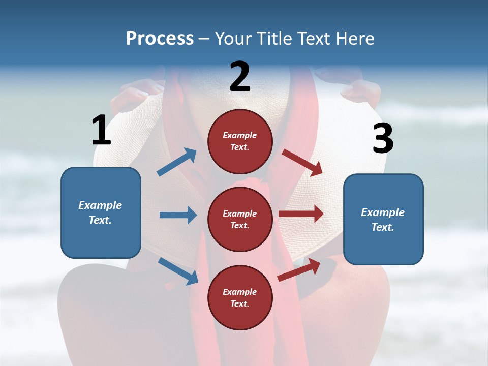 Sand Relaxing Girl PowerPoint Template