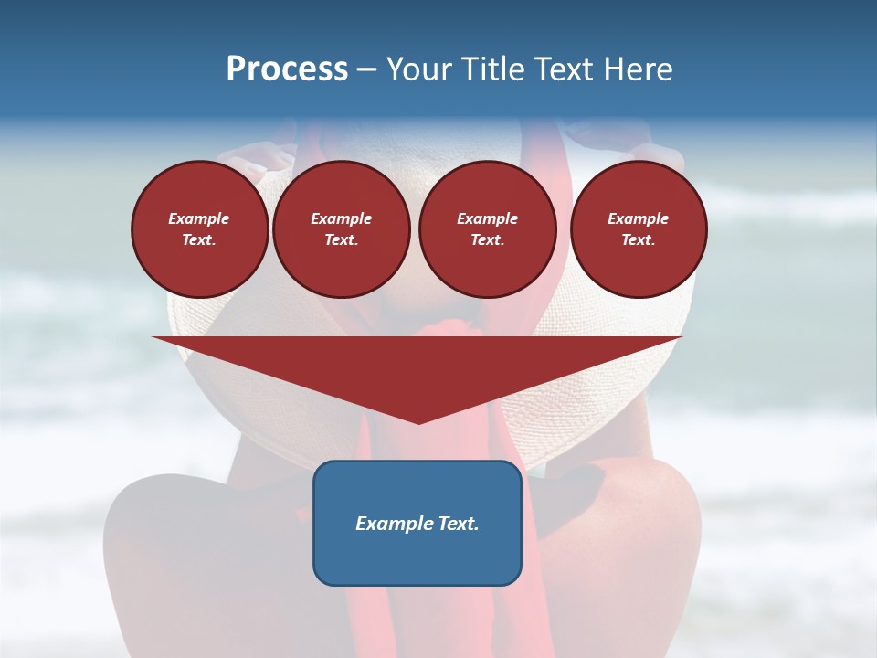 Sand Relaxing Girl PowerPoint Template