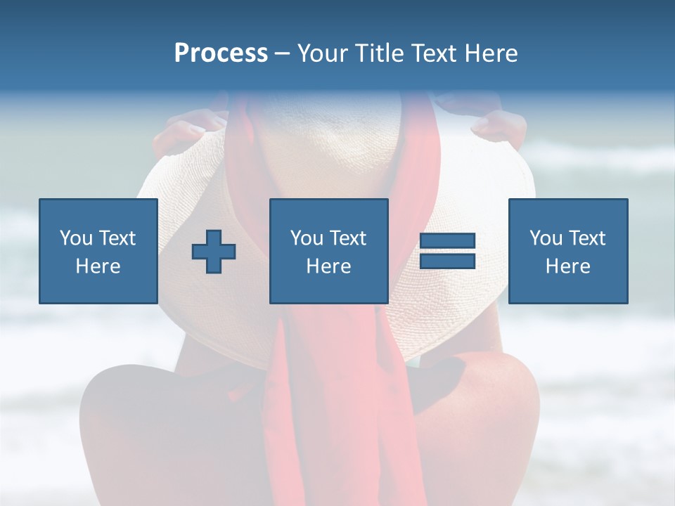 Sand Relaxing Girl PowerPoint Template