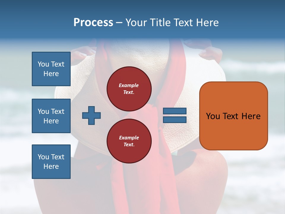 Sand Relaxing Girl PowerPoint Template