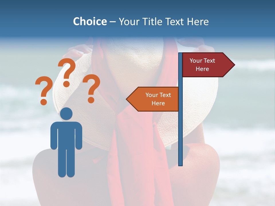 Sand Relaxing Girl PowerPoint Template