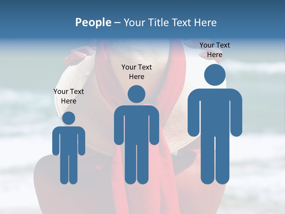 Sand Relaxing Girl PowerPoint Template