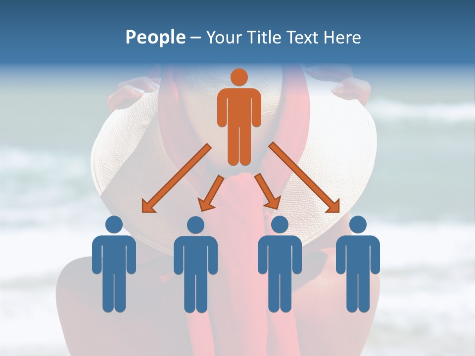 Sand Relaxing Girl PowerPoint Template