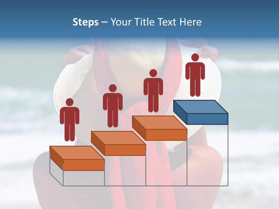 Sand Relaxing Girl PowerPoint Template