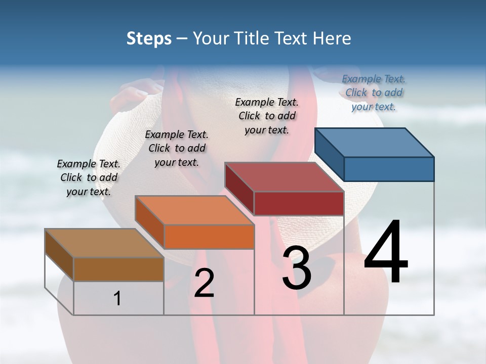 Sand Relaxing Girl PowerPoint Template