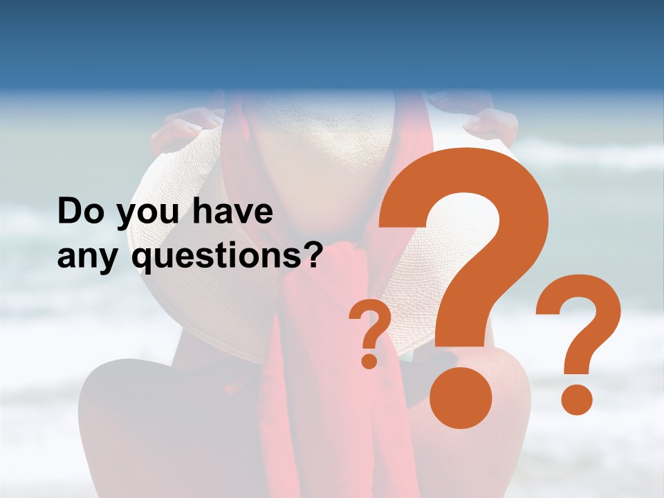 Sand Relaxing Girl PowerPoint Template