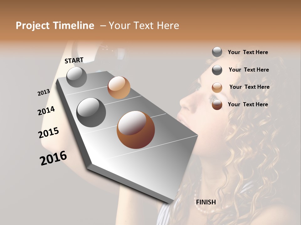 Present Background Santa PowerPoint Template