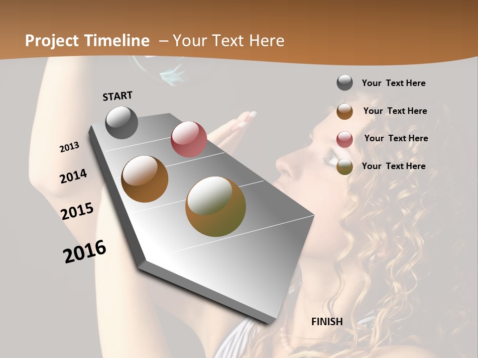 Winter Ball Christmas Ornament PowerPoint Template