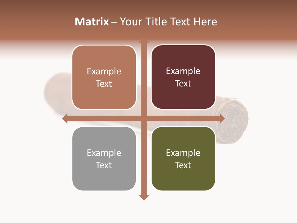 Hand Made Cuban Smoke PowerPoint Template