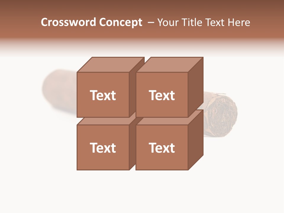 Hand Made Cuban Smoke PowerPoint Template