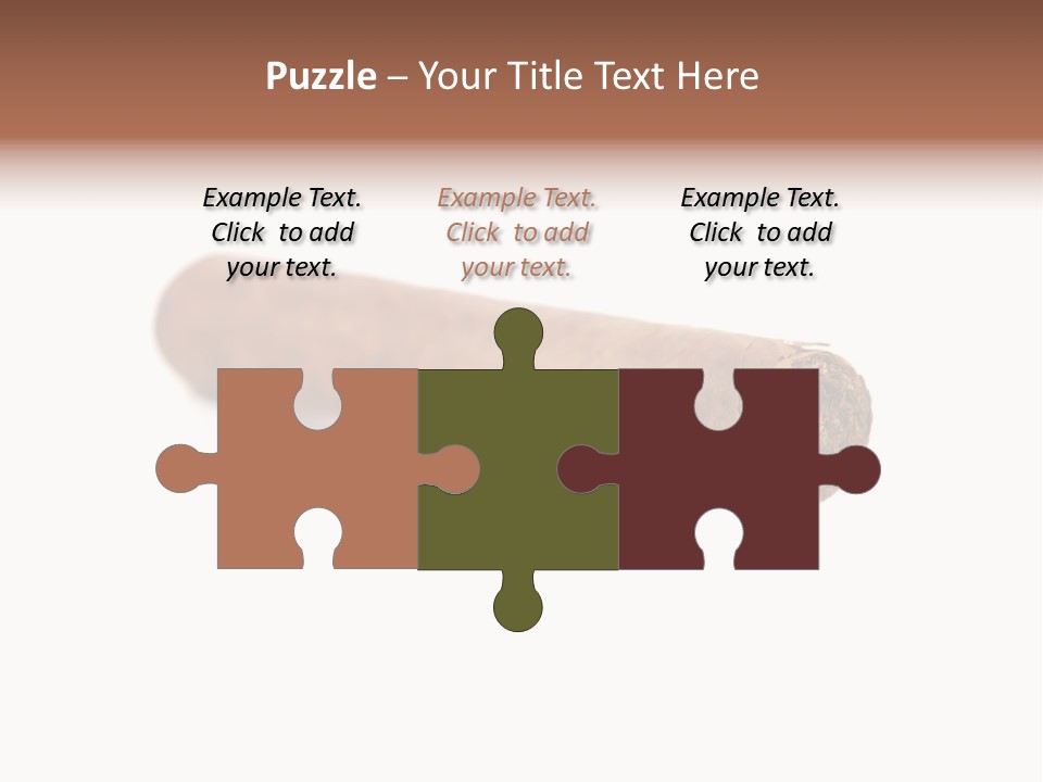 Hand Made Cuban Smoke PowerPoint Template