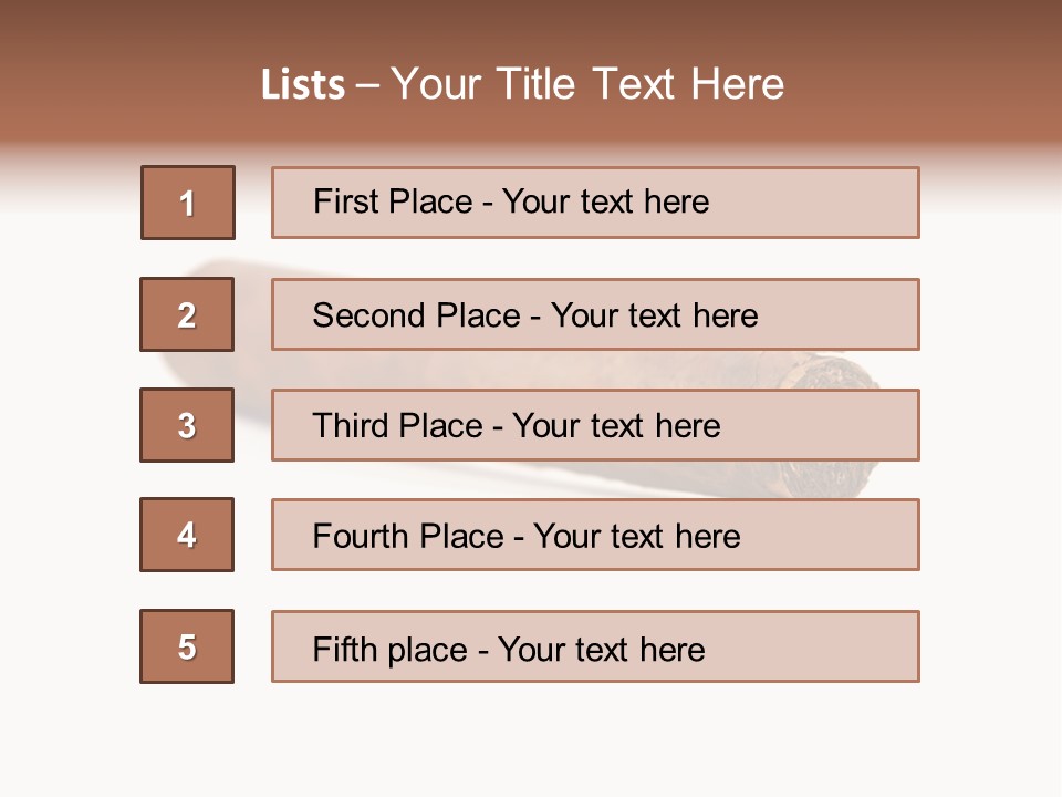Hand Made Cuban Smoke PowerPoint Template