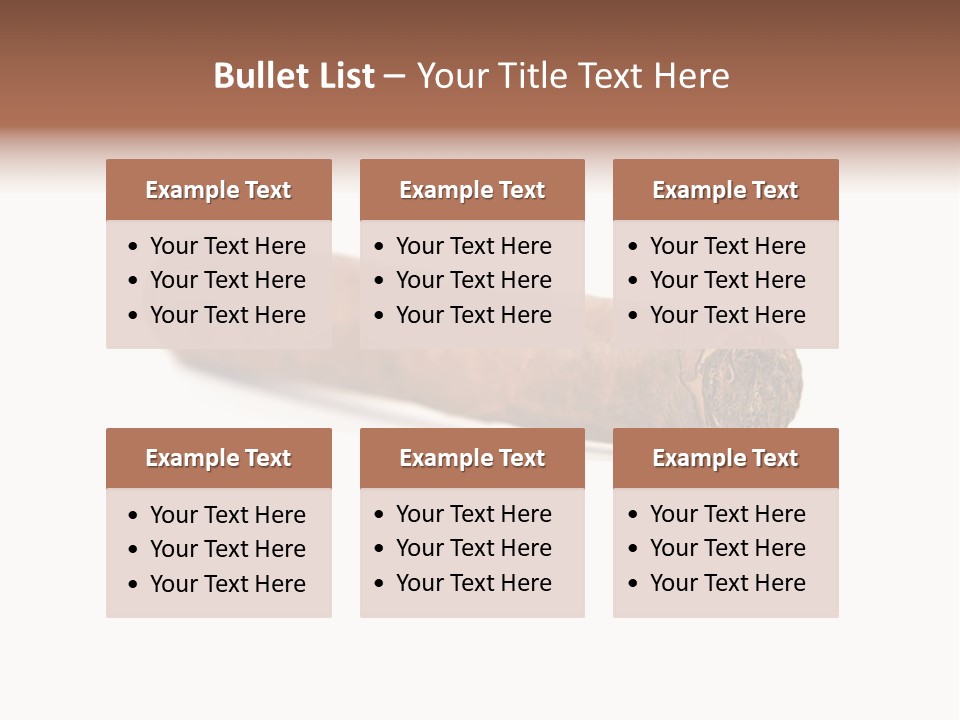 Hand Made Cuban Smoke PowerPoint Template