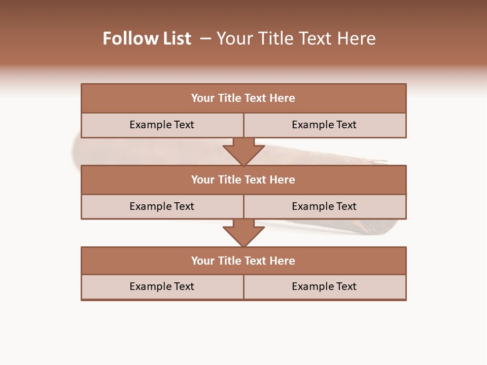 Hand Made Cuban Smoke PowerPoint Template