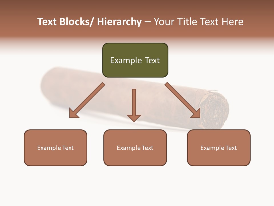Hand Made Cuban Smoke PowerPoint Template
