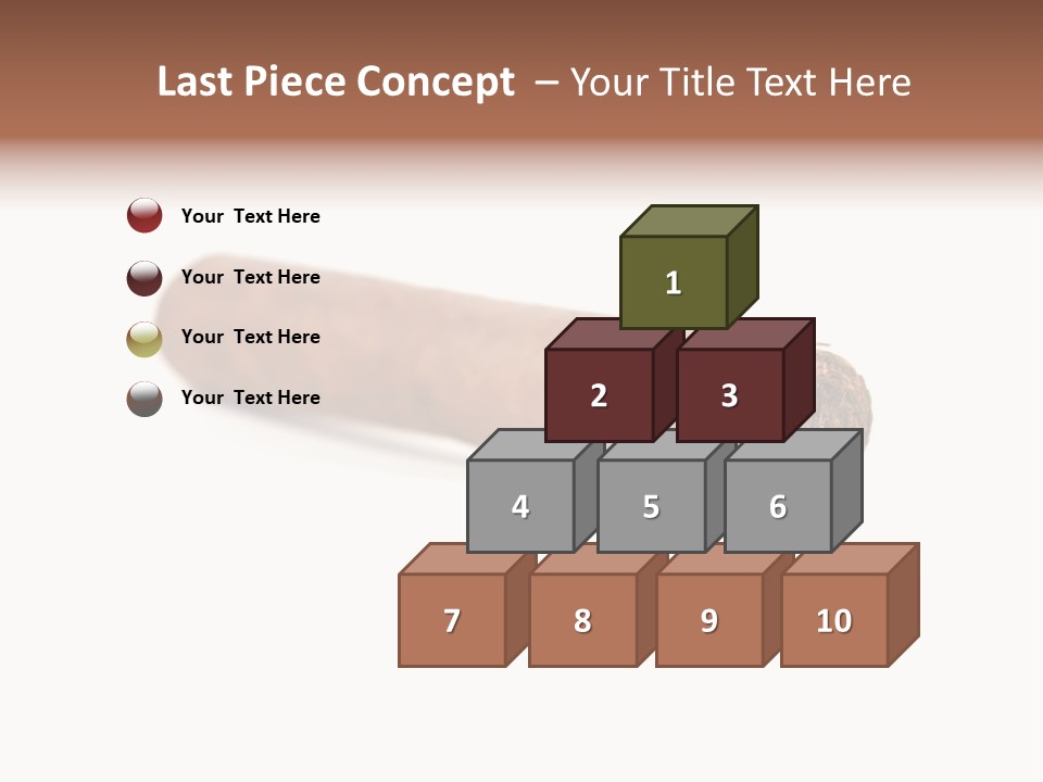 Hand Made Cuban Smoke PowerPoint Template