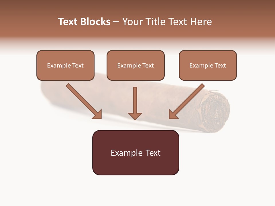 Hand Made Cuban Smoke PowerPoint Template
