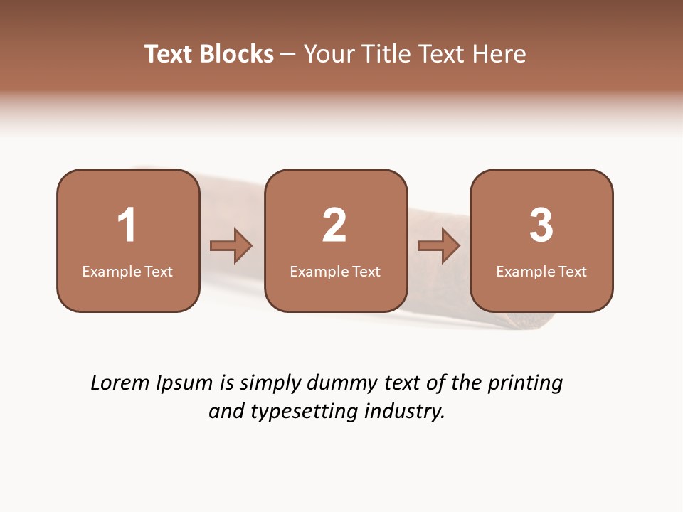 Hand Made Cuban Smoke PowerPoint Template