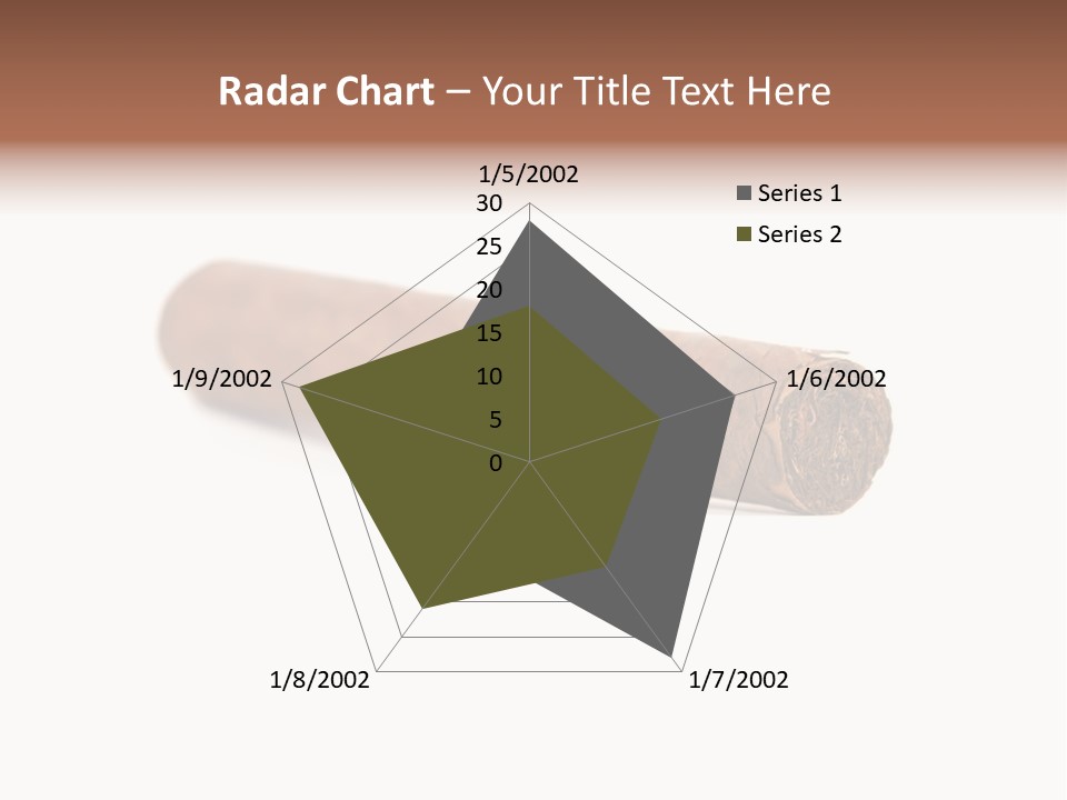Hand Made Cuban Smoke PowerPoint Template