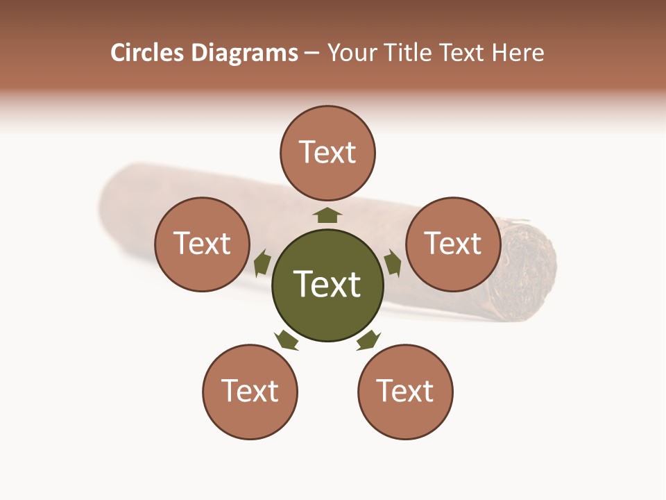 Hand Made Cuban Smoke PowerPoint Template