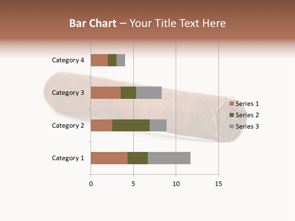 Hand Made Cuban Smoke PowerPoint Template