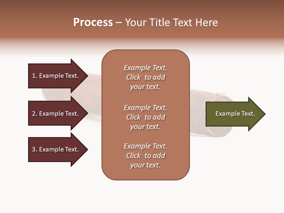 Hand Made Cuban Smoke PowerPoint Template