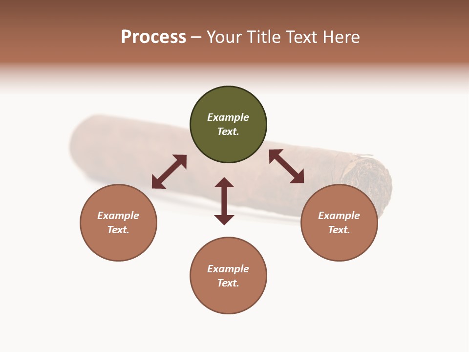 Hand Made Cuban Smoke PowerPoint Template