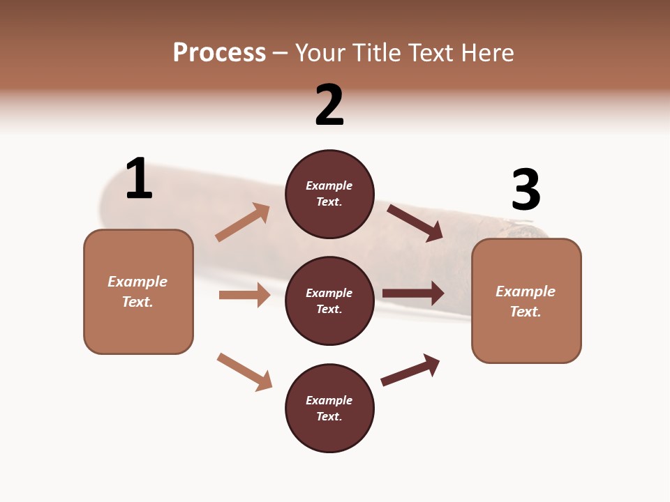 Hand Made Cuban Smoke PowerPoint Template