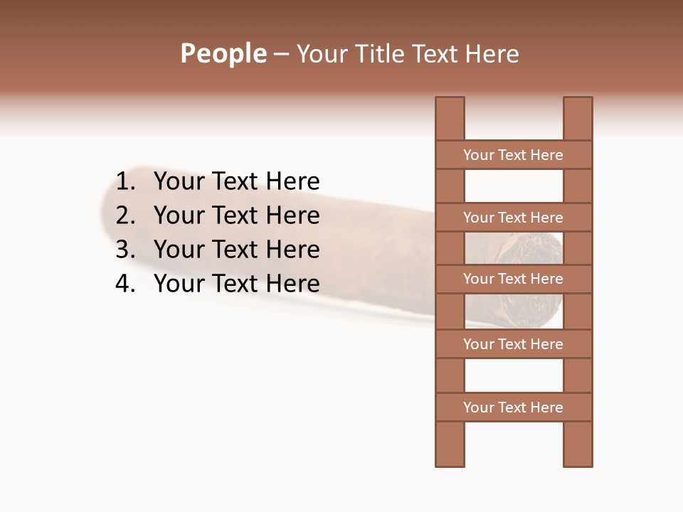 Hand Made Cuban Smoke PowerPoint Template