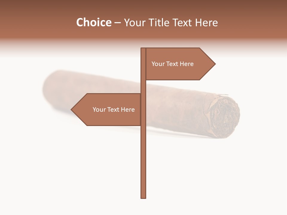 Hand Made Cuban Smoke PowerPoint Template