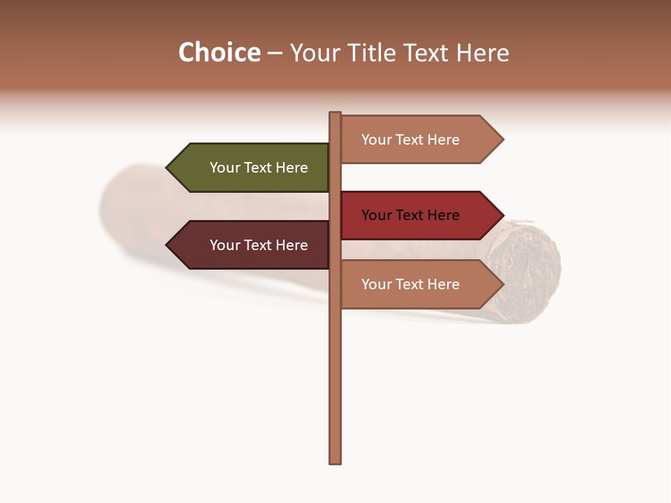 Hand Made Cuban Smoke PowerPoint Template