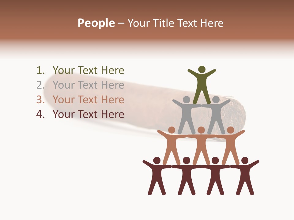 Hand Made Cuban Smoke PowerPoint Template